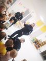 Wizyta Policjantów z CSP w Legionowie, Nauczycielki w Przedszkola Gminnego w Chotomowie